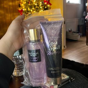 Victoria’s Secret Love Spell, Shimmer!! Fragrance mist and Fragrance lotion